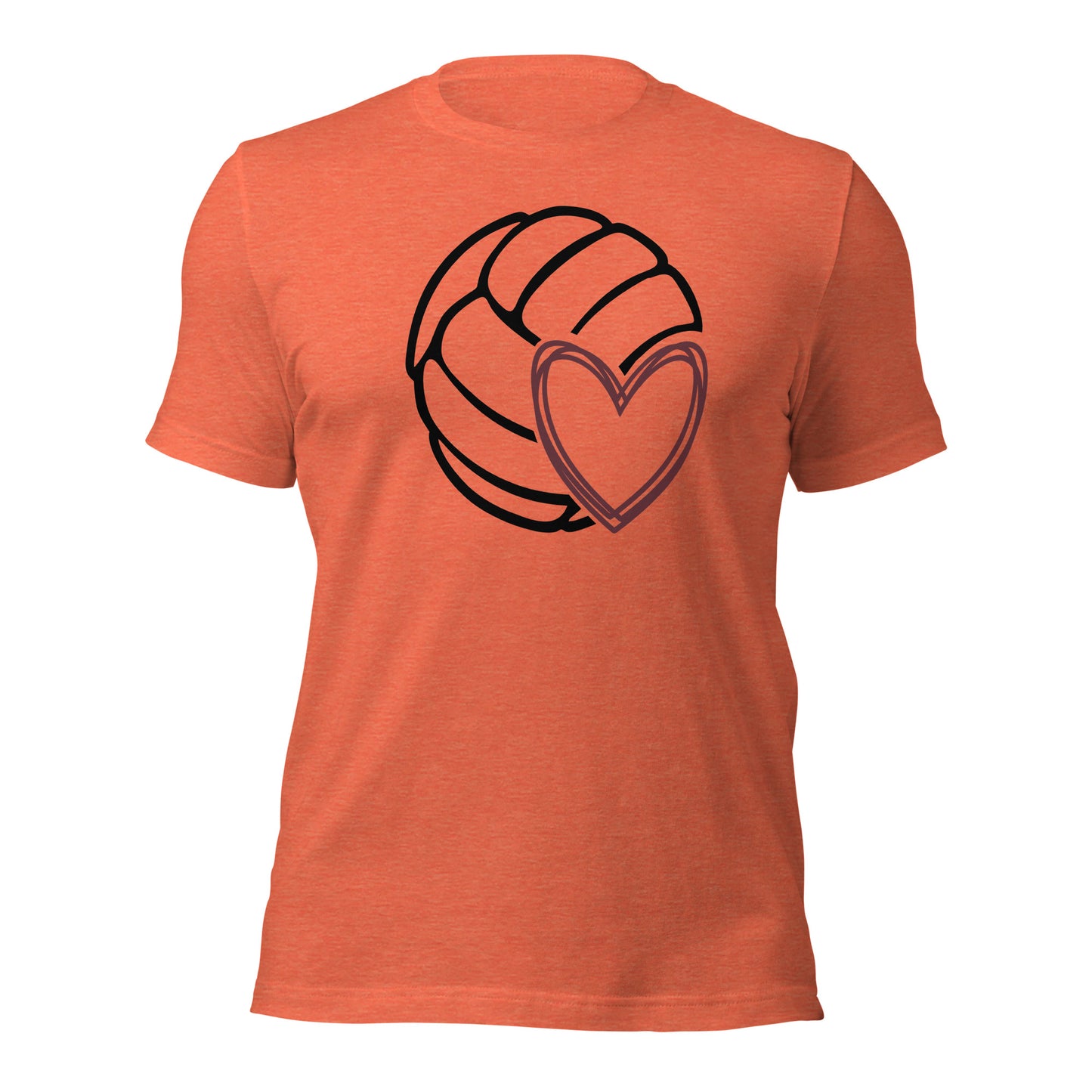 Volleyball + Heart T-shirt