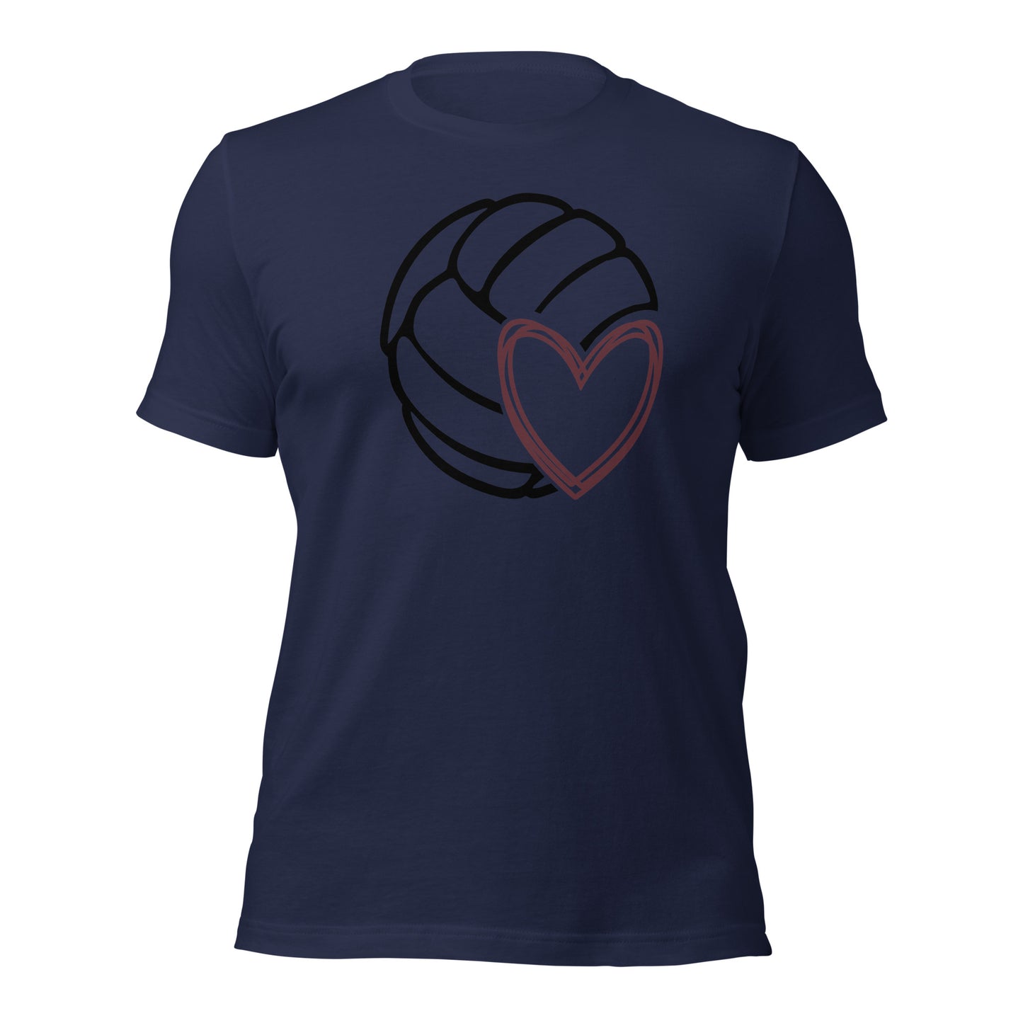 Volleyball + Heart T-shirt
