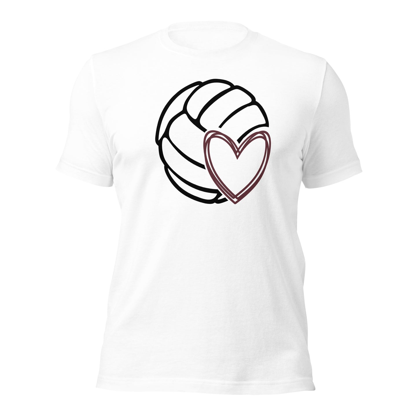 Volleyball + Heart T-shirt