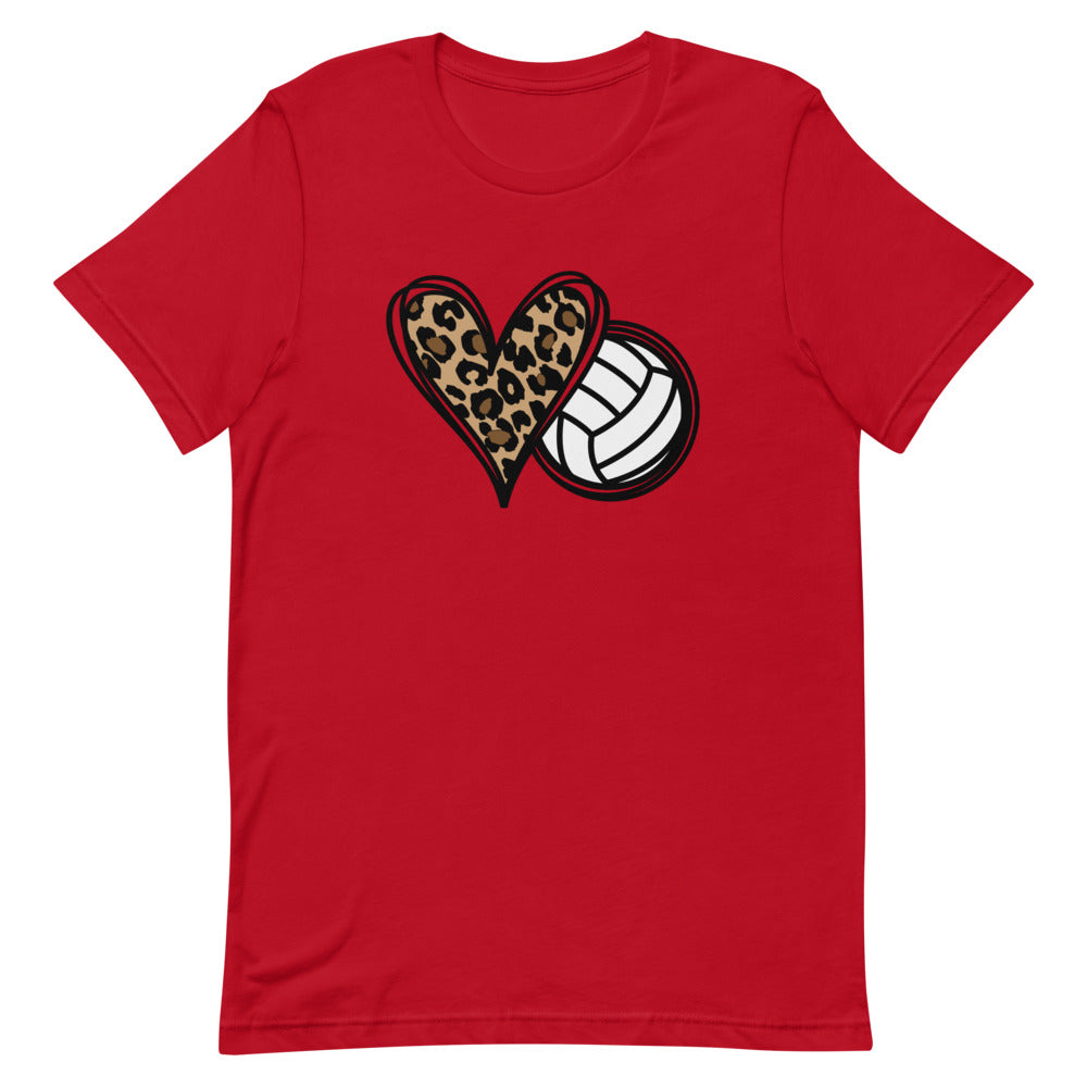 Cheetah Heart Volleyball T-shirt