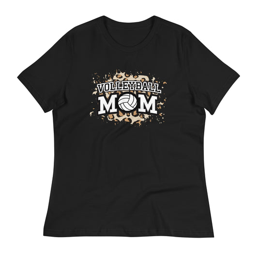 Cheetah Volleyball Mom T-Shirt