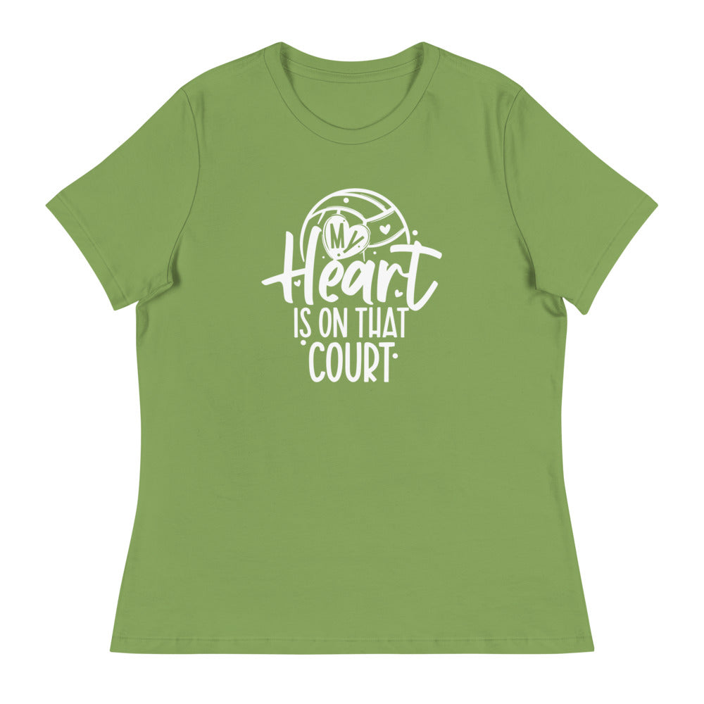 My Heart is on that Court Women's Relaxed T-Shirt